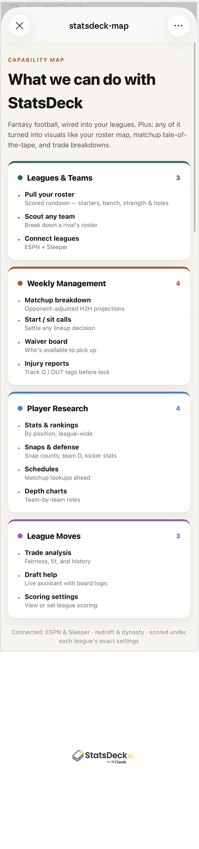 StatsDeck — screenshot 2